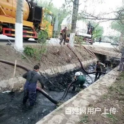 化粪池清理隔油池沉淀池集水井清理高压车清洗雨污管道 - 图片 1