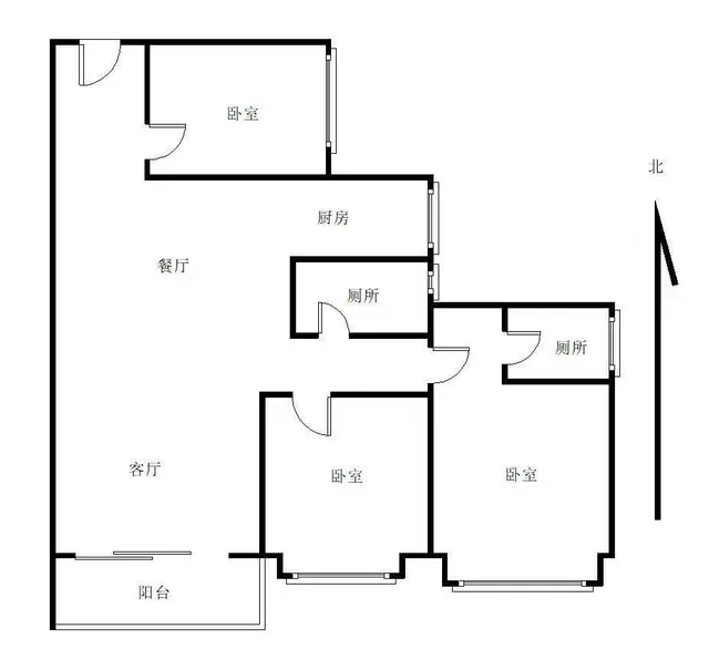 盛和园3房2厅出售 普通住宅 精装修 - 图片 7