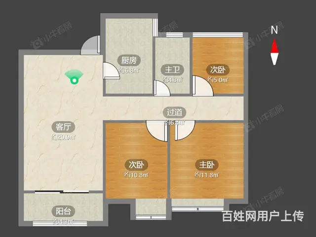 常居泰和店保真！三开间朝南装修白送家具全留！随时看 - 图片 9