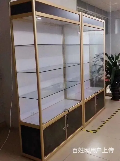 定制钛合金玻璃柜展示柜烟酒柜货柜 - 图片 1