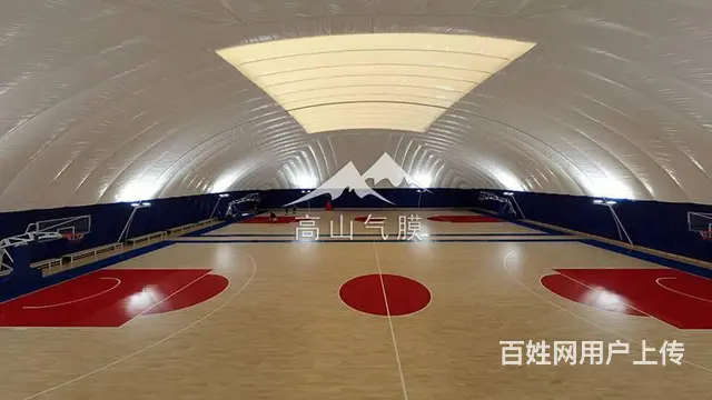 室内气膜综合运动馆，充气膜篮球羽毛球场，专业生产 - 图片 1