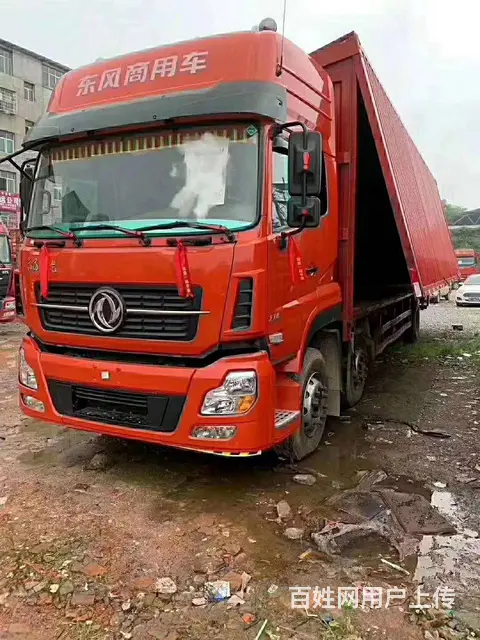 天龙前四后四载货车9.6米270马力带全保 - 图片