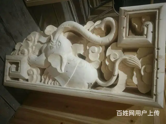 四川自贡中式实木雀替实木角花中式龙头 - 图片 6