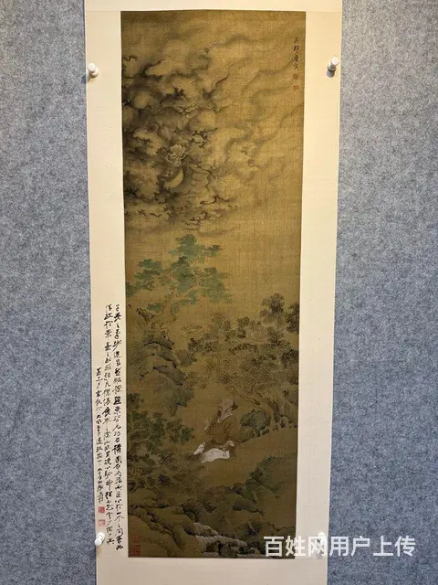 唐寅《人物》绢本，画心尺寸50/154cm - 图片 2