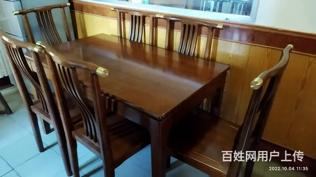 餐桌、椅子 8成新 - 图片