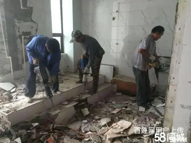 专业旧房翻新打墙砖拆地面敲墙老房拆除工程拆 - 图片 3