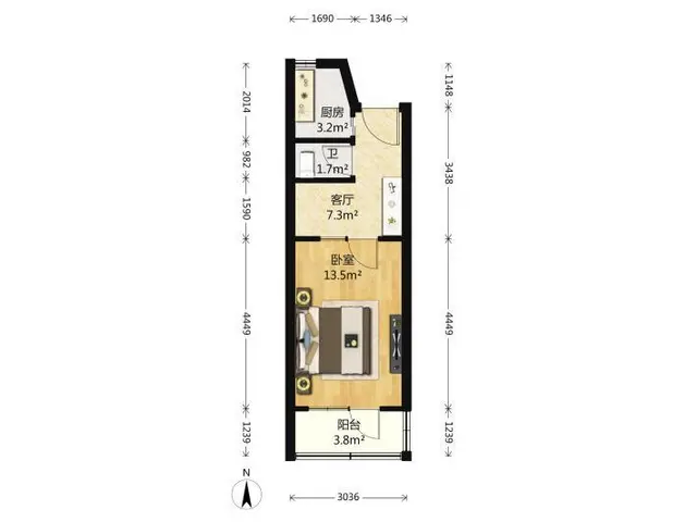 店长重点推荐！保亭人家南北1室家具电器齐全非常干净 - 图片 9