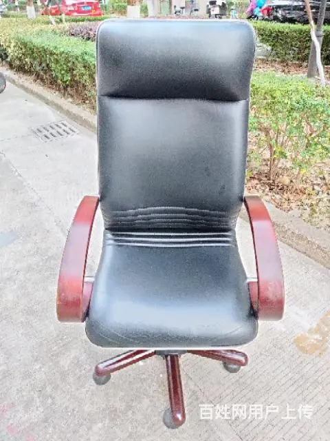 昆山圣奥牌牛皮老板椅，95新 - 图片 5