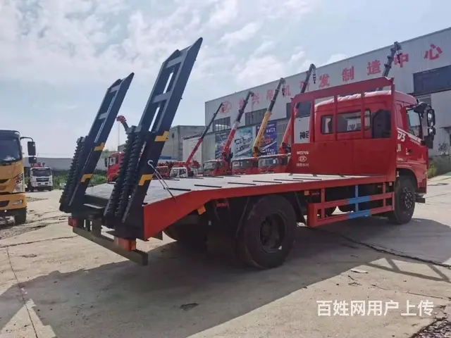 板长含斜坡5.5米平板车 挖机板车 联系电话多少 - 图片 6
