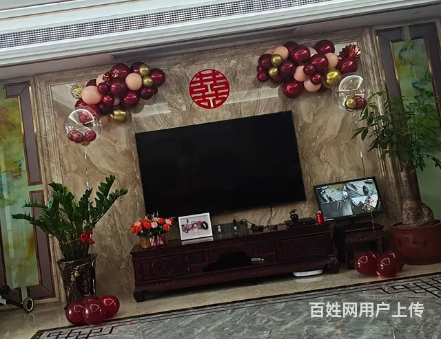 揭阳婚房布置 婚房装扮 普宁气球布置婚房 - 图片 2
