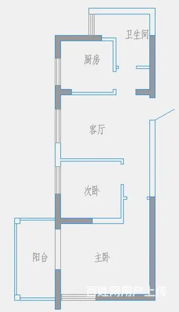 银泰边地铁5号线阮家居73方整租 - 图片 8