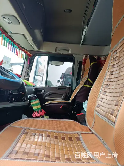 国五载货车350马力江淮前四后八平板9米6货箱 - 图片 7