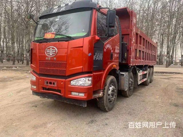18年国五解放J6轻皮前四后八自卸车，车厢7.5米 - 图片 1