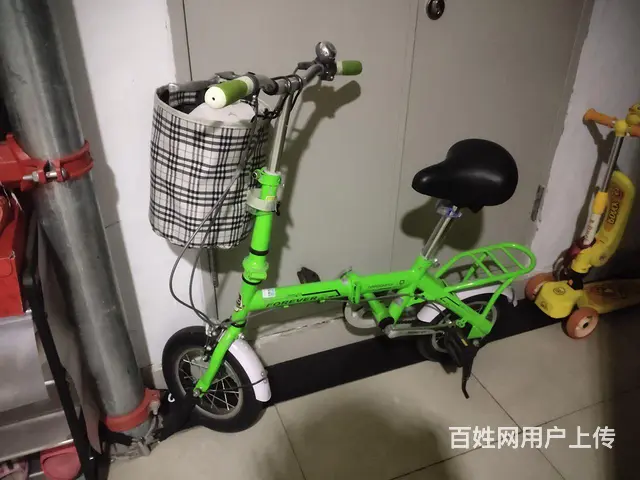 折叠小轮自行车 95 成新，物业不让放楼道。没办法 - 图片 2