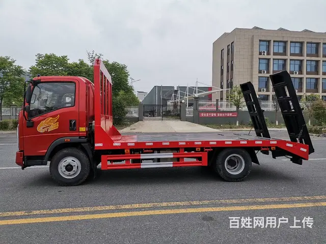 重汽豪曼平板车价格 拖小型挖掘机叉车收割机运输车 - 图片 2