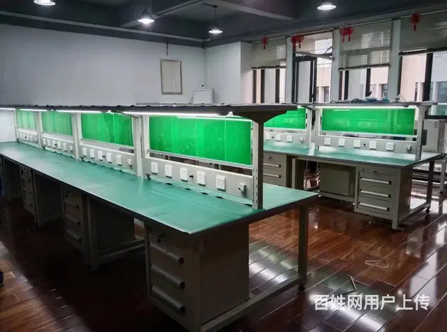 防静电工作台铝合金无尘车间装配检验维修工厂桌子带灯 - 图片 11