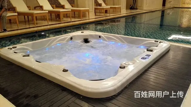 浙江丽水别墅家用成品SPA池泡、无边际成品恒温泡池 - 图片 3