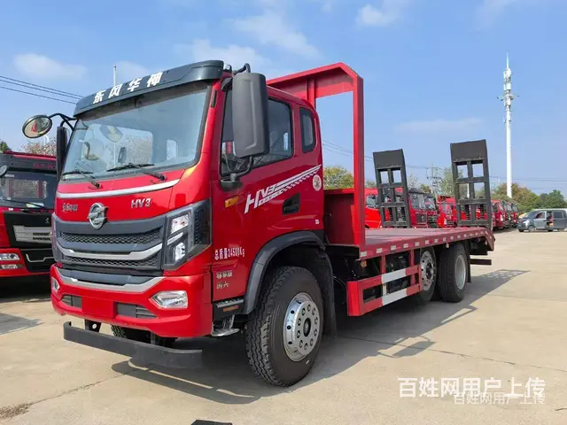 九江东风华神提升桥平板拖车 跑高速专用17吨不超挖机拖车 - 图片 4