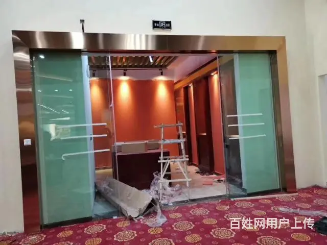 维修定做玻璃门推拉门感应门隔断门移门【庆亚】口碑好 - 图片 12