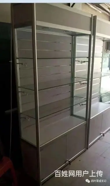 定制钛合金玻璃柜展示柜烟酒柜货柜 - 图片 8