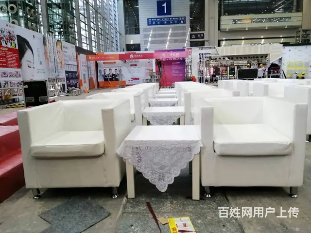广州会展皮革沙发租赁，论坛沙发租赁，单人沙发租赁 - 图片 5