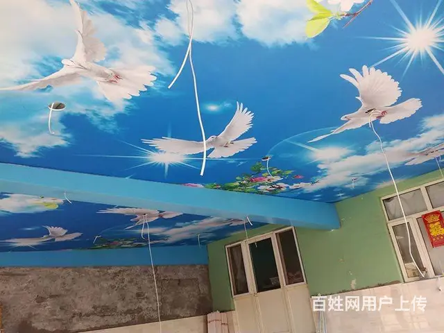 白银洗浴软膜天花吊顶材料 浴池吊顶软膜天花洗浴中心 - 图片 2