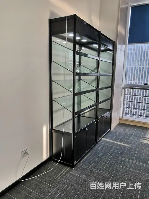 家用玄关柜矮柜餐边柜展示柜玻璃展柜酒柜模型柜定制 - 图片 7