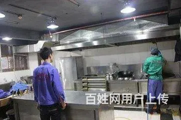 昆山陆家酒店饭店单位食堂油烟机清洗商场油烟管道清洗 - 图片 1
