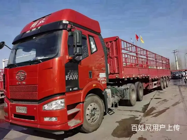 解放牵引车带花栏 国四排放  二手解放牵引车 - 图片 1