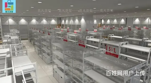 十元百货店中岛柜展示道具全店输出-浙江三福店货架 - 图片 4