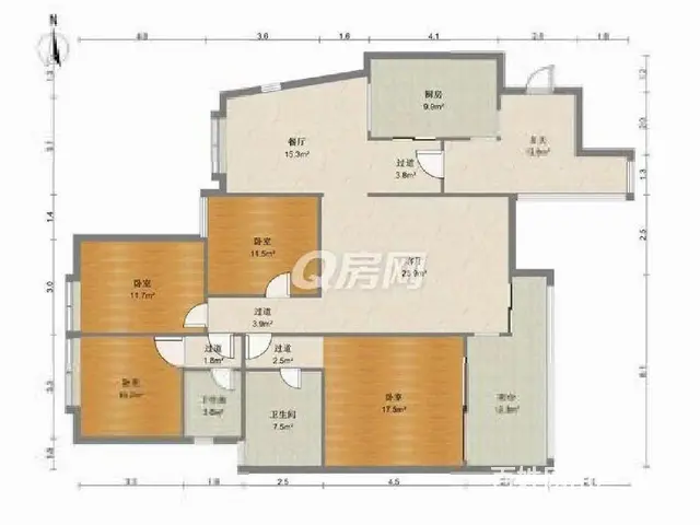 华发世纪城二期稀缺优质房源南北163.50平 - 图片 12