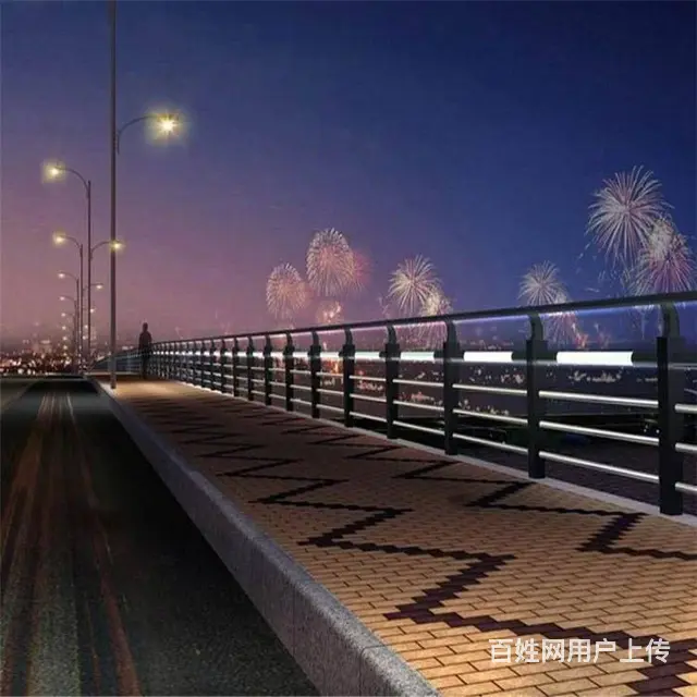不锈钢栏河款式 河道仿木护栏 - 图片 6