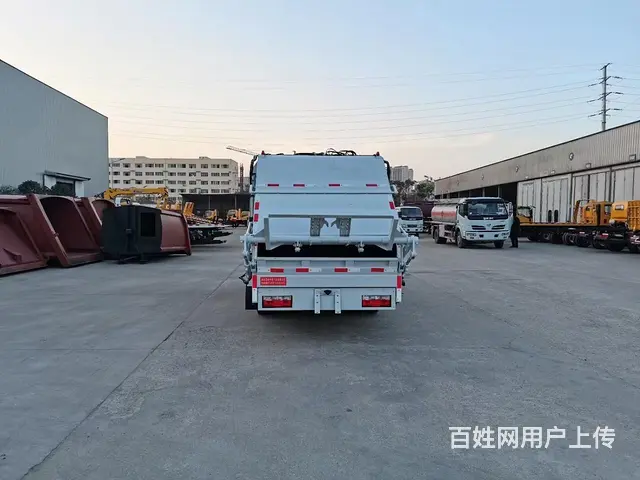 国六蓝牌小型4方小区生活垃圾车侧转挂桶垃圾车 现车低价出售来 - 图片 10
