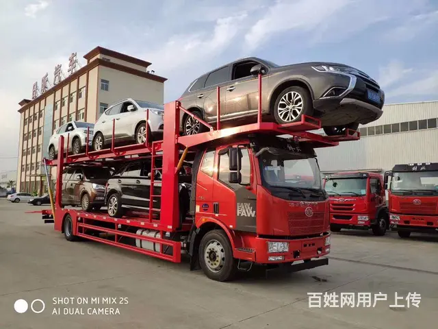新规东风解放五位车辆运输车中置轴轿运车多少钱一辆 - 图片 6