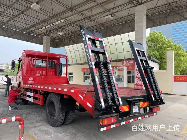 150挖机拖车 东风D3S单桥六缸发动机平板车价格 - 图片 2