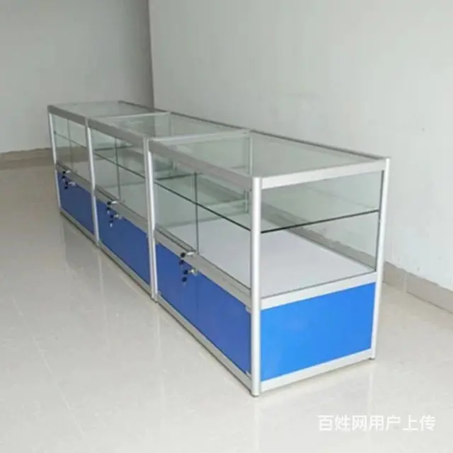 定制钛合金玻璃柜展示柜烟酒柜货柜 - 图片 5