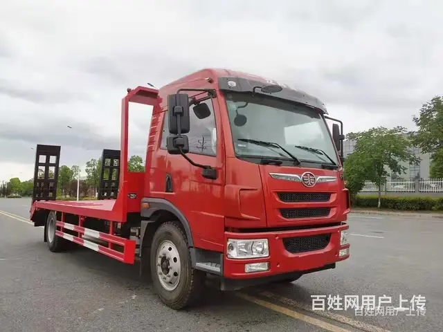 大马力解放单桥挖机平板车 拖板车 载重能力强 - 图片 11