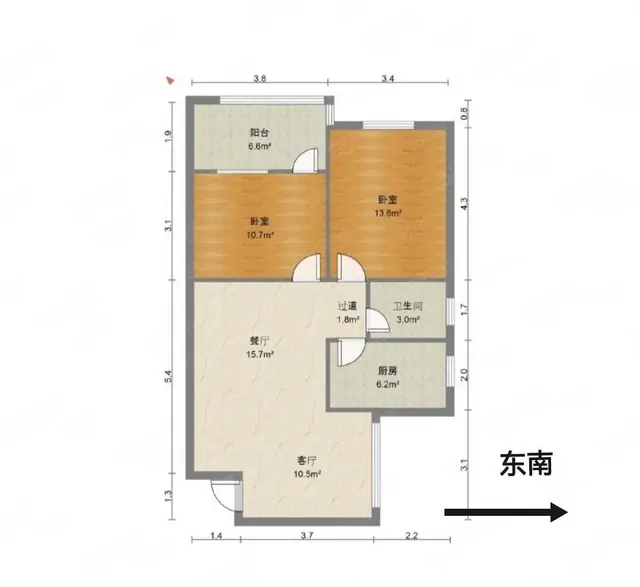 光后小 学旁 华丰花园9区 精装2房东南向 - 图片 7