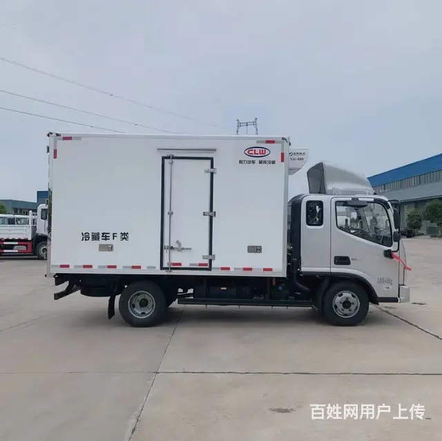 蓝牌4米2保温厢体肉钩猪肉冷藏车冷链车 新鲜肉 - 图片 3