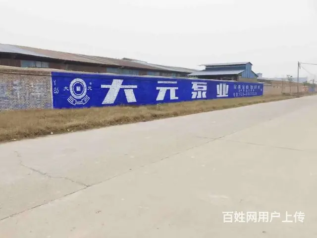河南信阳农村刷墙广告户外媒体广告乡村振兴彩绘 - 图片 2