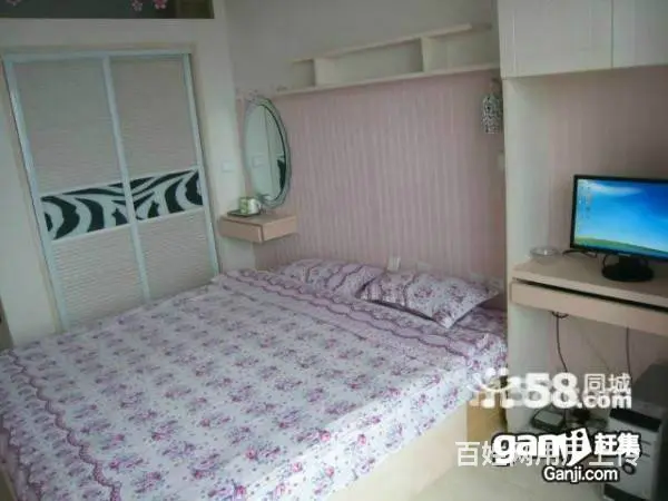 高考一中附近只需一百大床能睡三人wifi电脑日租房 - 图片 3