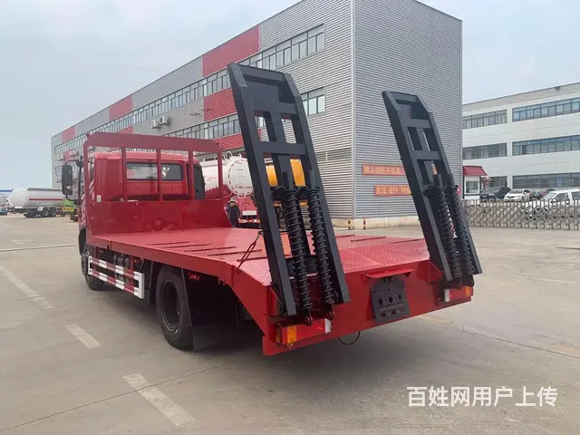 国六东风华神T3挖机平板拖车5米2挖机拖车多少钱 - 图片 5