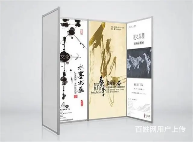 广州八棱柱书画展板租赁，广州八棱柱画展展板出租 - 图片 10
