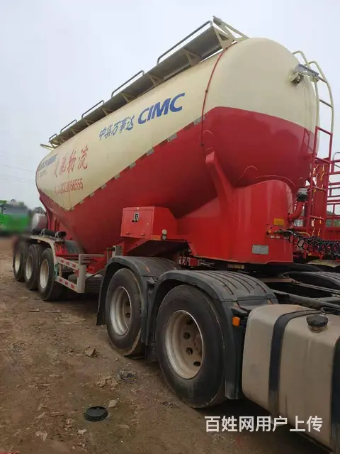 库存新车二手价陕汽德龙新M3000 水泥罐车33方 - 图片 4