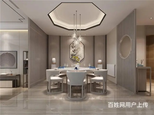 新中式|392平别墅装修案例 - 图片 2