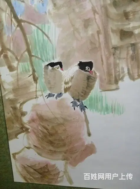 4屏花鸟立轴【包手绘】135X30Cm - 图片 4