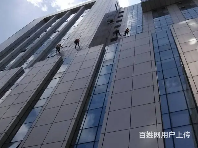 常熟专业外墙清洗公司/高空幕墙玻璃清洗开荒保洁 - 图片 2