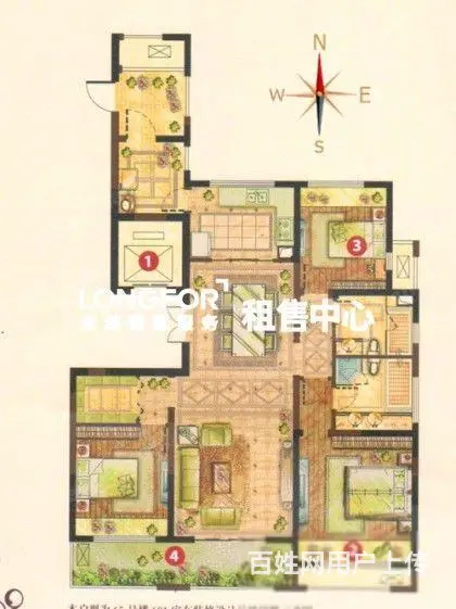 龙湖香醍漫步三房两厅全天采光美式精致装修设施齐全双 - 图片 10