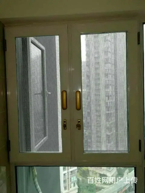 金钢网纱窗纱门.金钢网平开窗成品批发 - 图片 2