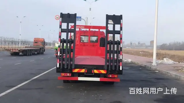 东风D17-H后八轮挖机平板拖车 后双桥挖机板车 - 图片 5